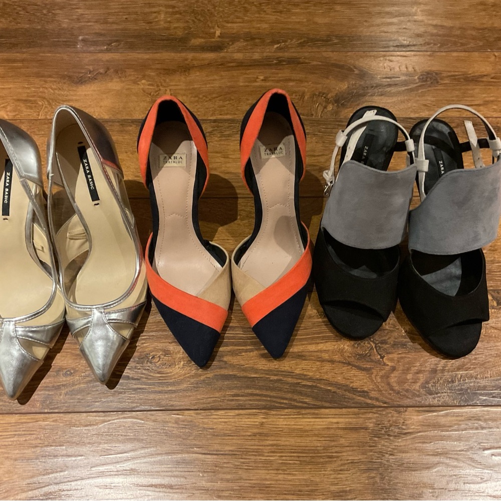 ZARA HEELS BUNDLE x3 pairs | Size 6, women’s heels